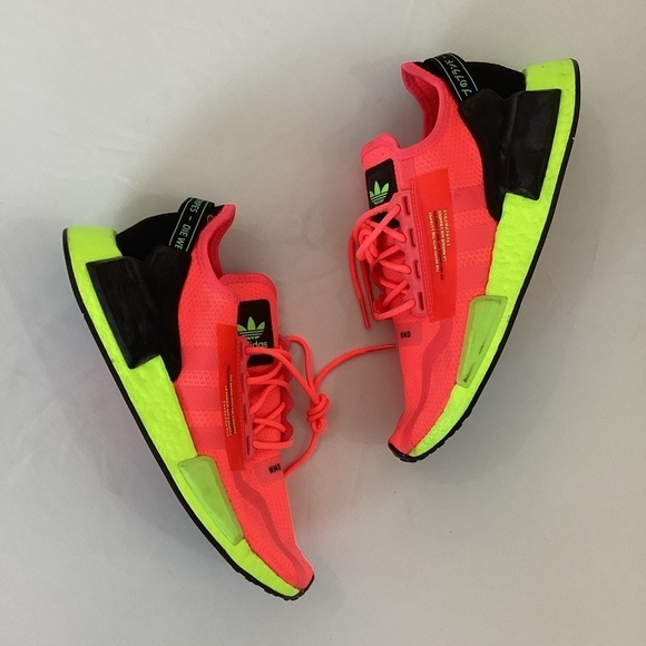 Adidas men’s NMD R1 V2 sneakers in Watermelon Pack Pink - Picture 1 of 6